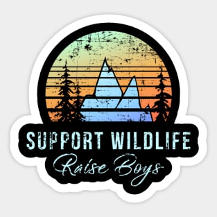 Mom Support Wildlife Raise Mother Day Sticker